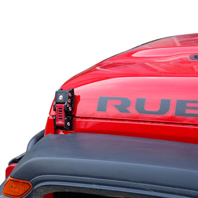 Anodizador duro para acabados de superficie JL Hood Kit de cerraduras para aleación de aluminio Jeep Wrangler