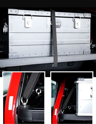 Jeep Wrangler JL Estante de almacenamiento de maletero con Wrangler de aleación de aluminio multifuncionalJL