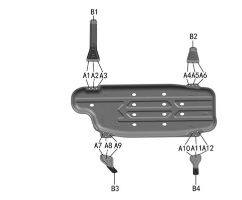 Nissan Patrol Y62 Fuel Tank Skid Plate Protector de la carrocería del automóvil para el rendimiento fuera de carretera