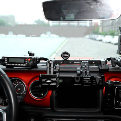 Superficie de anodizado duro, soporte para teléfonos móviles con imán universal para automóviles para Jeep Wrangler JK