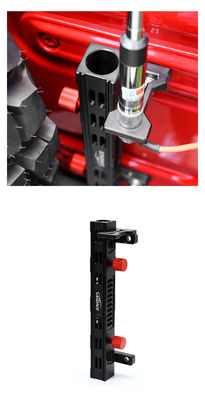 323X78X86mm Portón de cola anodizado duro soporte de asta de bandera para Jeep Wrangler multifunción