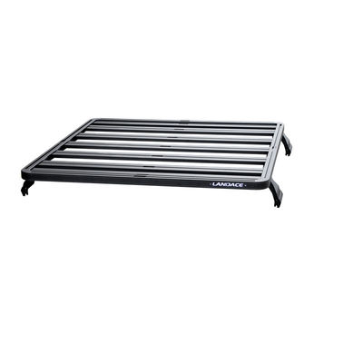 LC150 LC200 LC300 Toyota Roof Rack con plataforma de aluminio negro y recubrimiento en polvo