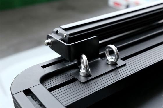 304 Acero inoxidable con techo plano, soporte de montaje de barra de luz para 0,209 kg/pcs Negro