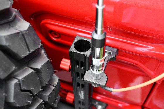 323X78X86mm Función conveniente soporte de asta de bandera de aleación de aluminio para accesorios de automóviles