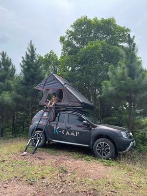 Camping de viaje al aire libre con cáscara dura y material de aluminio