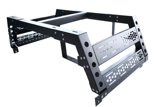 Tienda de coches con bastidor de bañera multifuncional y revestimiento en polvo negro ajustable para techo 4x4