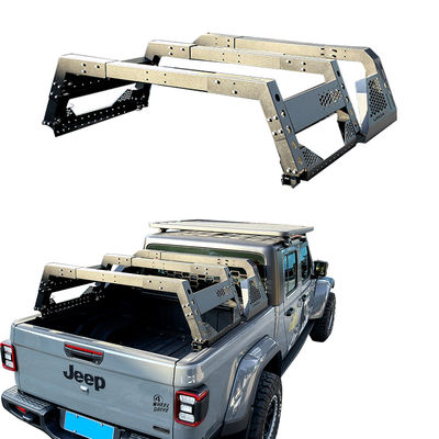 Tienda de coches con bastidor de bañera multifuncional y revestimiento en polvo negro ajustable para techo 4x4