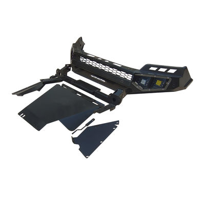 NP300 Torno negro de barra de toro delantero parachoque trasero parachoque con porta neumáticos para Nissan Navara