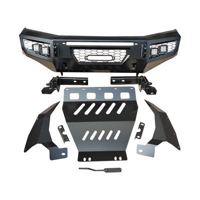 NP300 Torno negro de barra de toro delantero parachoque trasero parachoque con porta neumáticos para Nissan Navara