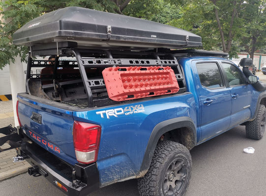 En todo el camino, el gancho de la barra de toros, la placa del parachoques delantero con luz LED y bandeja de montaje Toyota Tocama