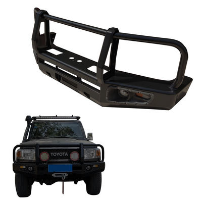 Acero todoterreno de parachoques traseros personalizados en negro para Toyota Land Cruiser LC79