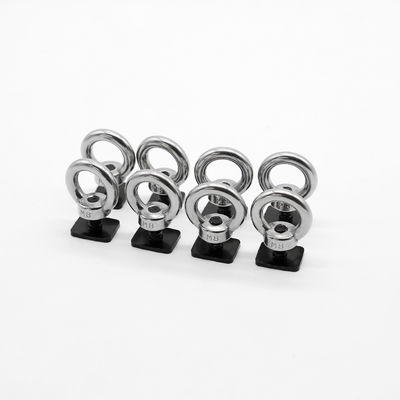 Accesorios para el bastidor de techo universal Anillo de elevación giratorio ojo perno de esquina soporte de aleación de aluminio