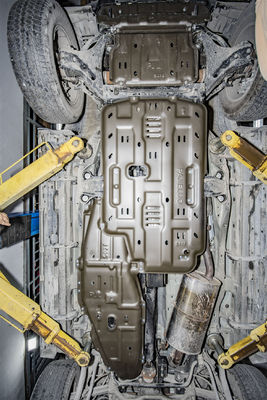 Placas de protección del motor de protección de la carrocería de alto gris para Mitsubishi Pajero V93 V97