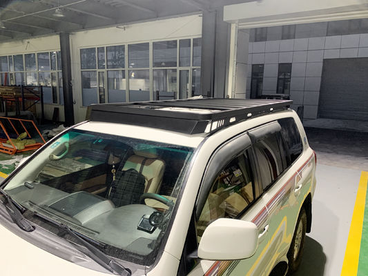 Aluminio negro de aleación universal TOYOTA LAND CRUISER LC200 Roof Racks de automóviles largos con techo solar