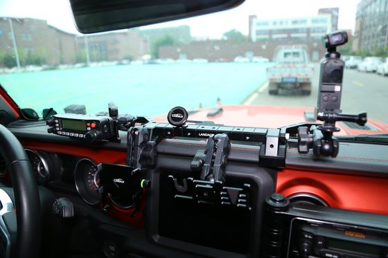 Jeep Wrangler JL Consola central de aluminio soporte de tablero de instrumentos montaje para el soporte de teléfono del coche