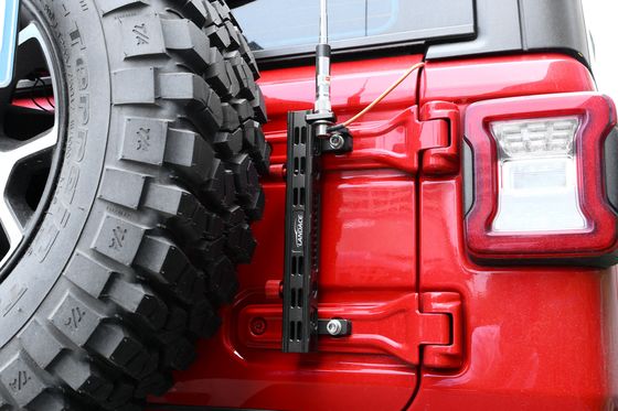 Contenedor de caña de pesca anodizante duro desmontable para accesorios exteriores de vehículos JEEP 4x4