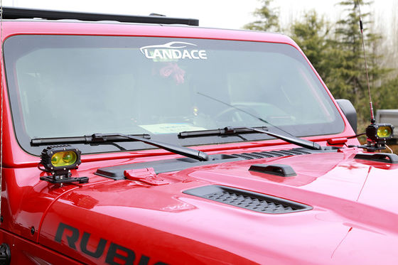 Luz de conducción LED de aleación de aluminio negro un soporte de montaje de pilar para Wrangler JL JK
