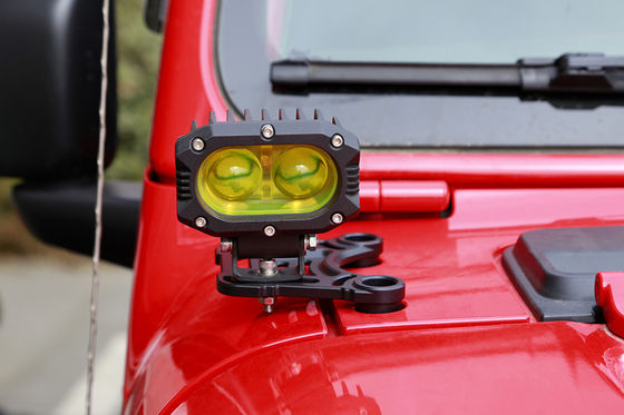 Luz de conducción LED de aleación de aluminio negro un soporte de montaje de pilar para Wrangler JL JK