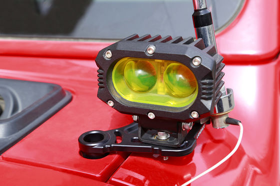 Aluminio de aleación negro LED soporte de luz de conducción Un pilar montado para Jeep Wrangler JL JK