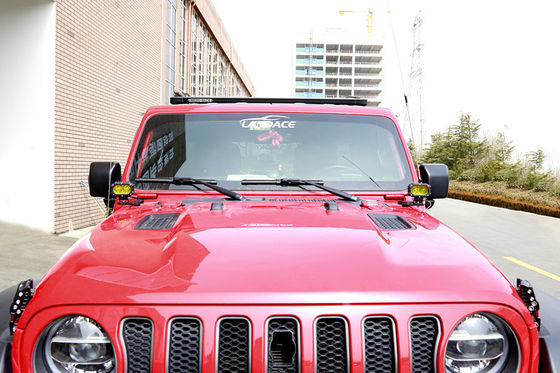 Aluminio de aleación negro LED soporte de luz de conducción Un pilar montado para Jeep Wrangler JL JK
