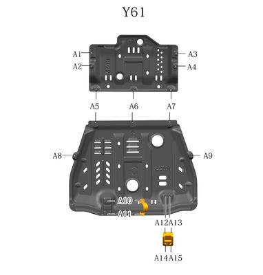 Protección de la parte superior de la carrocería para Nissan Patrol Y61 2006-2010 Año Compatibilidad con el coche original