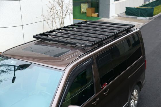 Reposadores de techo de automóviles de aluminio negro para Volkswagen Multivan 4x4 Accesorios exteriores de vehículos