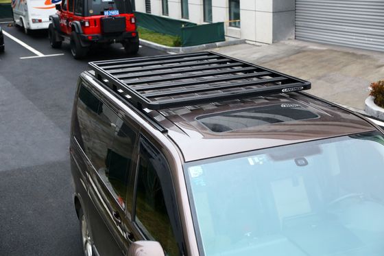 Reposadores de techo de automóviles de aluminio negro para Volkswagen Multivan 4x4 Accesorios exteriores de vehículos