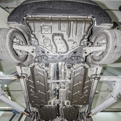 Placa de deslizamiento de aleación de manganeso y aluminio de plata para el motor y la transmisión de Jeep Cherokee