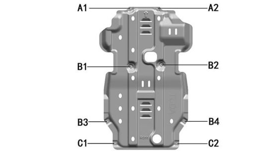 Cubierta de motor de aluminio ligero para Nissan Navara Coincidencia y durabilidad del automóvil original
