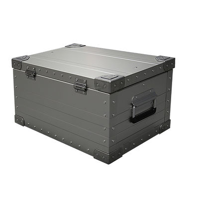 Caja de almacenamiento para acampar al aire libre de aleación de aluminio con diseño funcional y recubrimiento en polvo