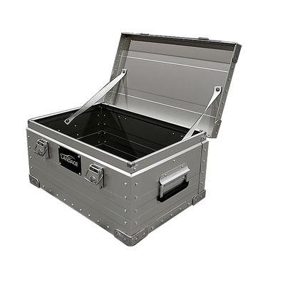 Caja de almacenamiento para acampar al aire libre de aleación de aluminio con diseño funcional y recubrimiento en polvo
