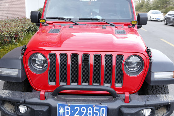 Jeep Wrangler JK JL 2007 Heavy Duty Black Aluminio con Bandera de los Estados Unidos