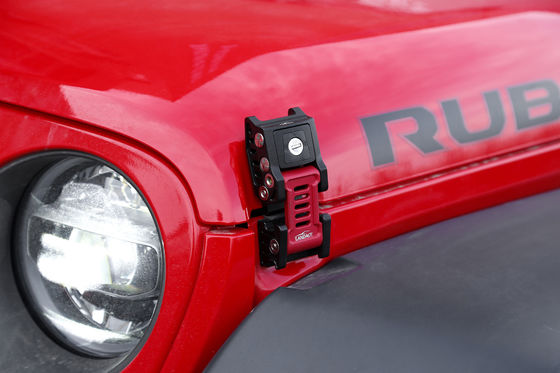 Jeep Wrangler JK JL 2007 Heavy Duty Black Aluminio con Bandera de los Estados Unidos