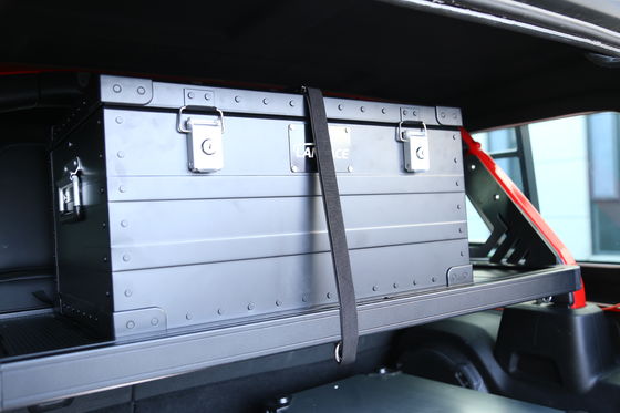 Transporte de equipaje para el transporte de equipaje fuera de carretera para Jeep Wrangler Cesta de carga de aleación de aluminio negro