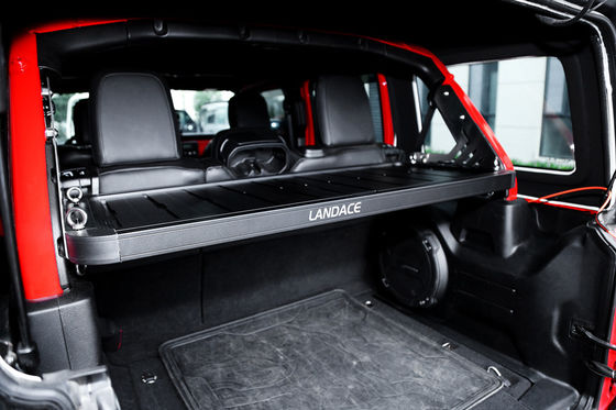 Transporte de equipaje para el transporte de equipaje fuera de carretera para Jeep Wrangler Cesta de carga de aleación de aluminio negro