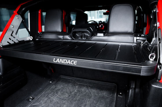 Transporte de equipaje para el transporte de equipaje fuera de carretera para Jeep Wrangler Cesta de carga de aleación de aluminio negro