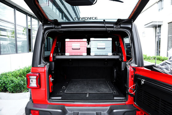 Transporte de equipaje para el transporte de equipaje fuera de carretera para Jeep Wrangler Cesta de carga de aleación de aluminio negro