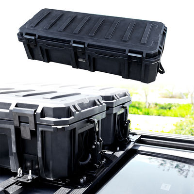 Caja de herramientas eléctricas con ruedas y caja montada con bastidor de techo de automóvil de 110L
