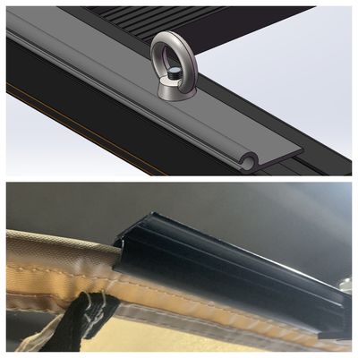 Tipo de protector derecho Patio exterior Toldo lateral plegable Impermeable sombra solar Divididor de privacidad del viento
