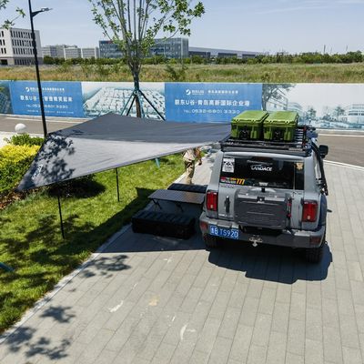 Caja de herramientas rectangular de 110 litros de alta resistencia LLDPE de plástico roto moldeado para bastidor de techo de automóvil