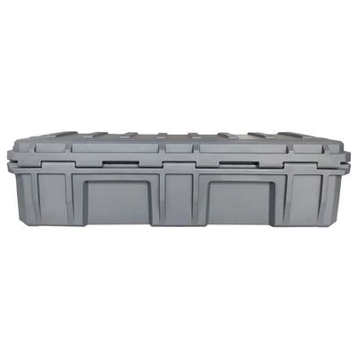 Caja de herramientas rectangular de 110 litros de alta resistencia LLDPE de plástico roto moldeado para bastidor de techo de automóvil