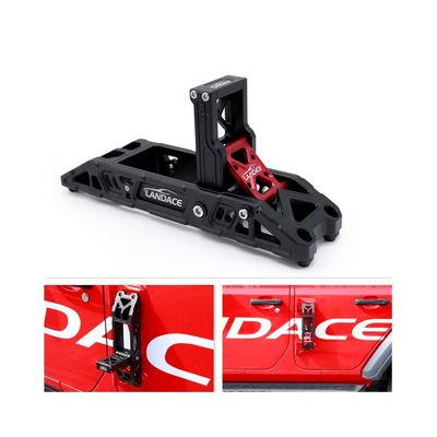 Pedal plegable de pies de automóvil para Jeep Wrangler JL JK Acceso fácil al techo Proceso de grabado CNC