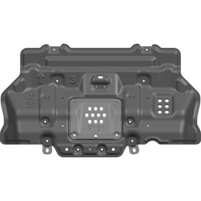 Modelo de coche Toyota Prado 120 Motor de hierro de acero bajo el escudo Protección de protección de la placa de patinaje