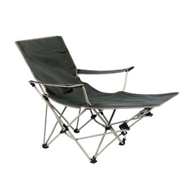 Silla de campamento de tela plegable con reposapiés para piernas para campamento grande portátil al aire libre
