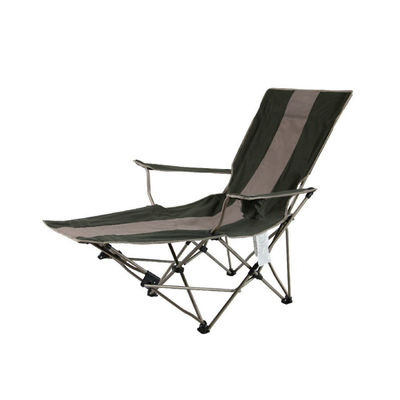 Silla de campamento de tela plegable con reposapiés para piernas para campamento grande portátil al aire libre