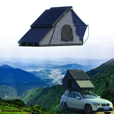 Tienda de techo de aluminio de cáscara dura para 4 personas Camper abierto tamaño 210 * 143 * 163cm