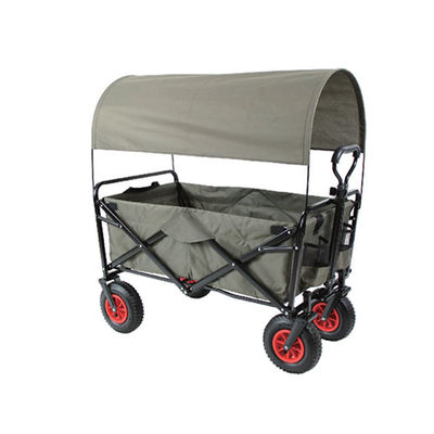 Carrito plegable ergonómico de mango resistente y ligero para campamento y jardín