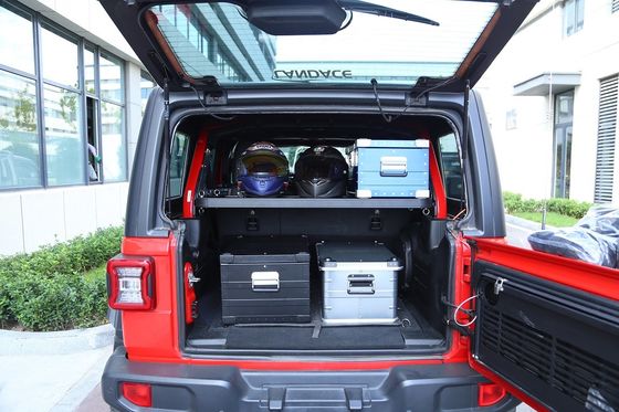 Soluciones de almacenamiento fuera de carretera de extrusión de aluminio para Jeep Wrangler 4x4 listo para la aventura