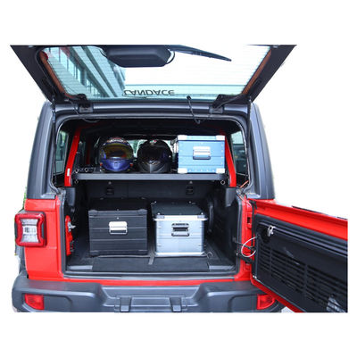Fácil instalación Rear Utility Cargo Rack para Jeep Wrangler 4 Puertas con Estante de Almacenamiento en la parte superior dura