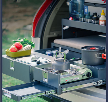 15-20 Días Tiempo de entrega Cocina de campamento recubierta en polvo para SUV Crossover Wagon Truck o Van